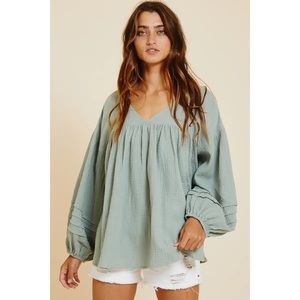Ces Femme Babydoll Tunic Top